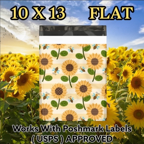 25 10X13 Hippie Flashback Bundle Poly Mailers FIRM - Picture 3 of 7